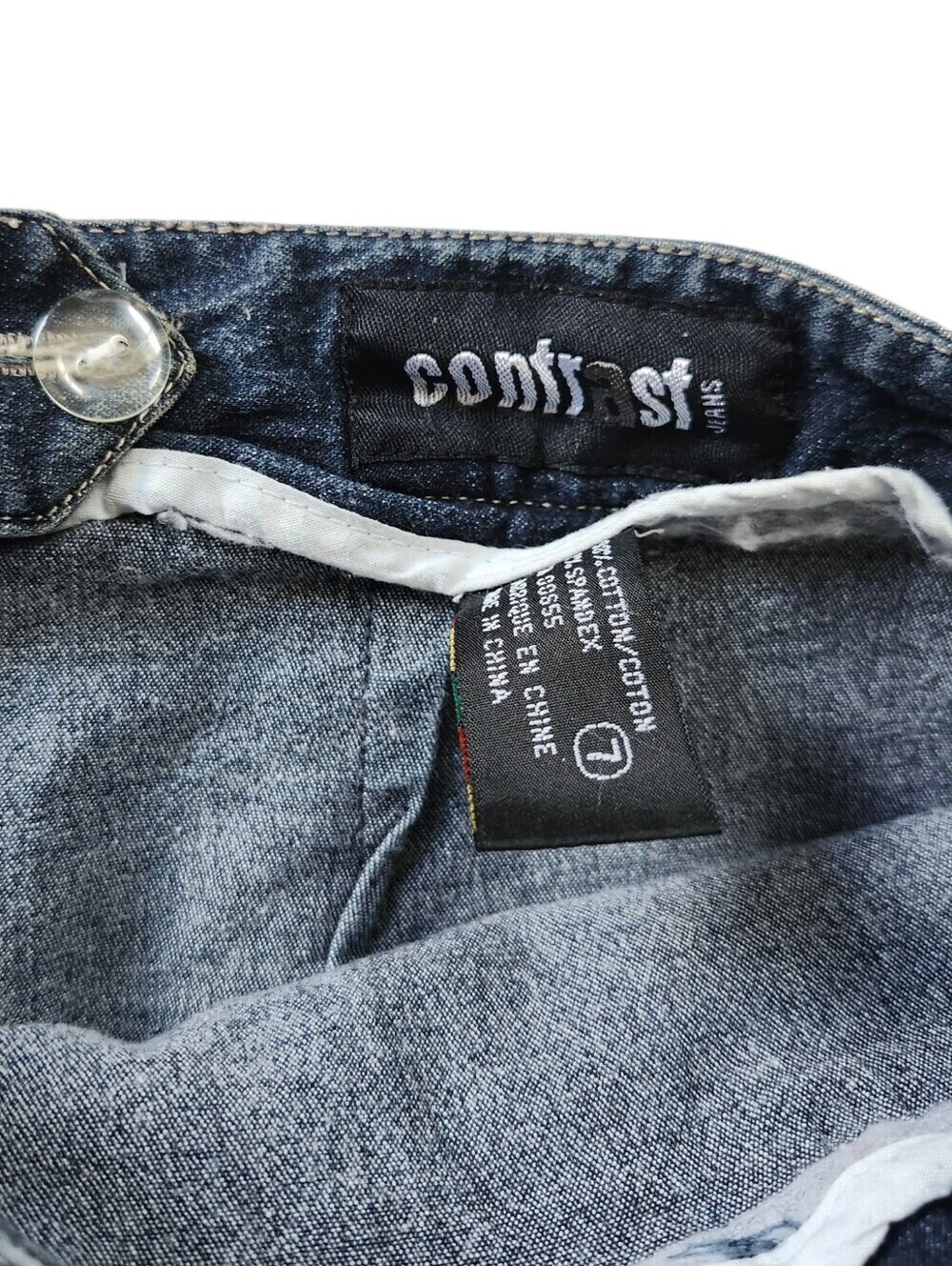 Contrast Denim Skort - Picture 5 of 5